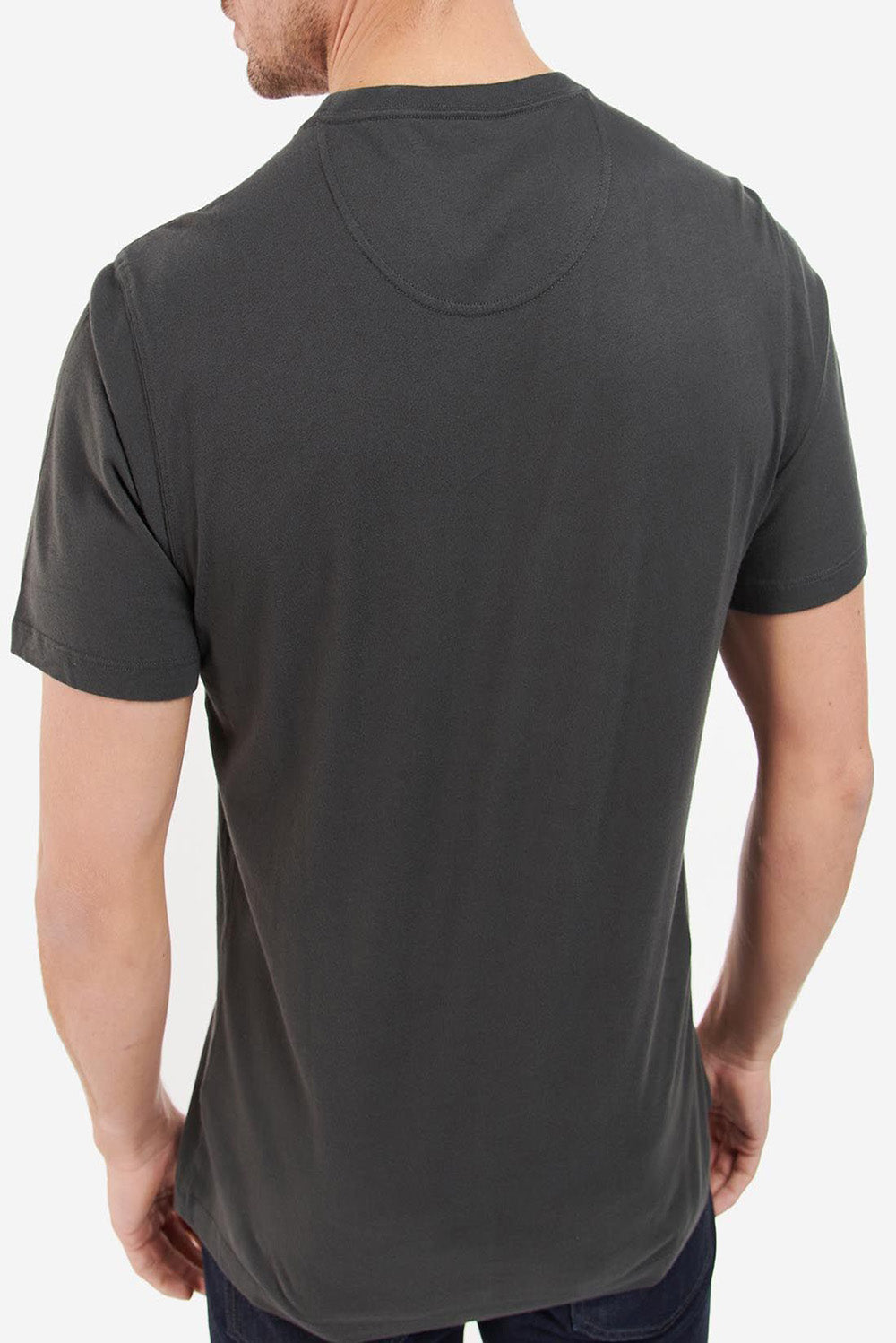  Barbour T-shirt Carter Night Grey Uomo - 3