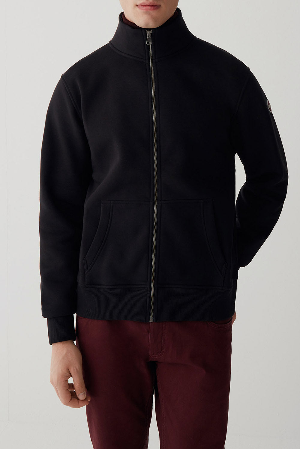  Colmar Full Zip Sweatshirt Black Uomo - 1