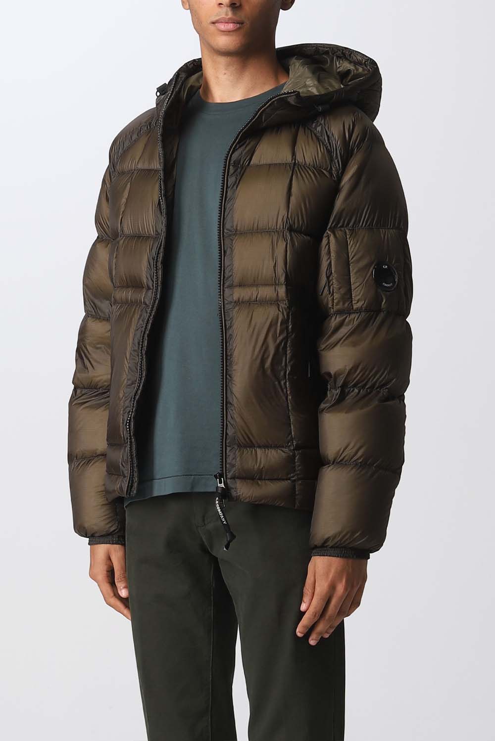  Cp Company Shell Hooded Down Jacket 683 Ivy Green Uomo - 2