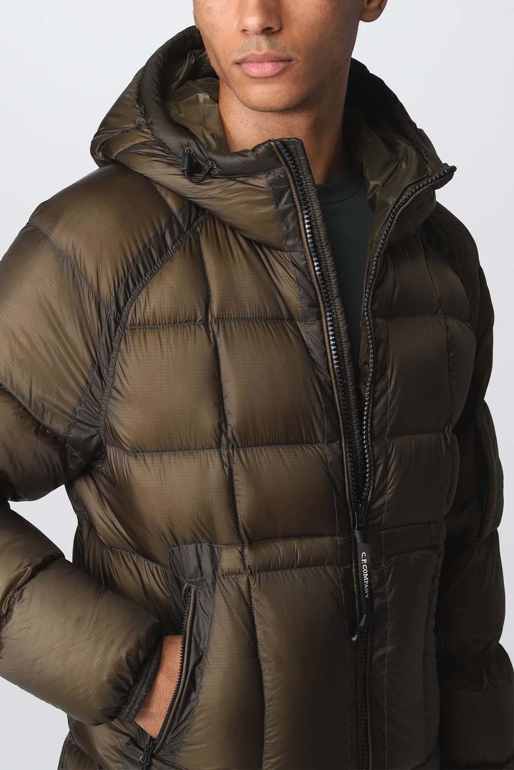  Cp Company Shell Hooded Down Jacket 683 Ivy Green Uomo - 4