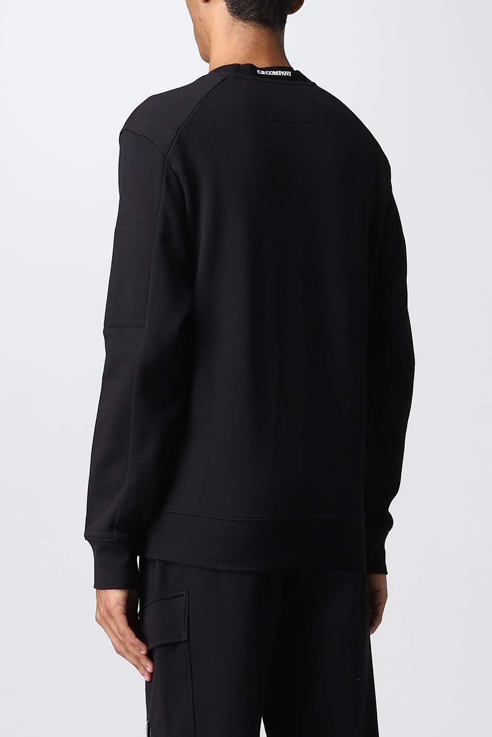  Cp Company Raised Fleece Sweatshirt Black Uomo - 2