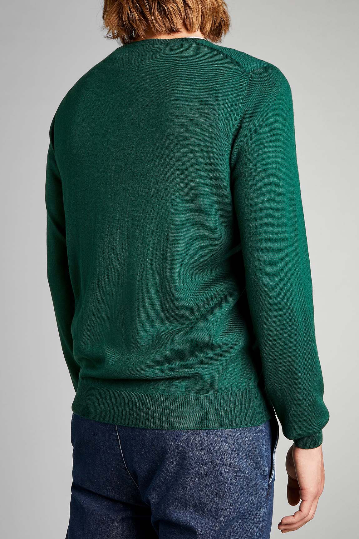  Fay Crewneck Pullover Green Uomo - 2