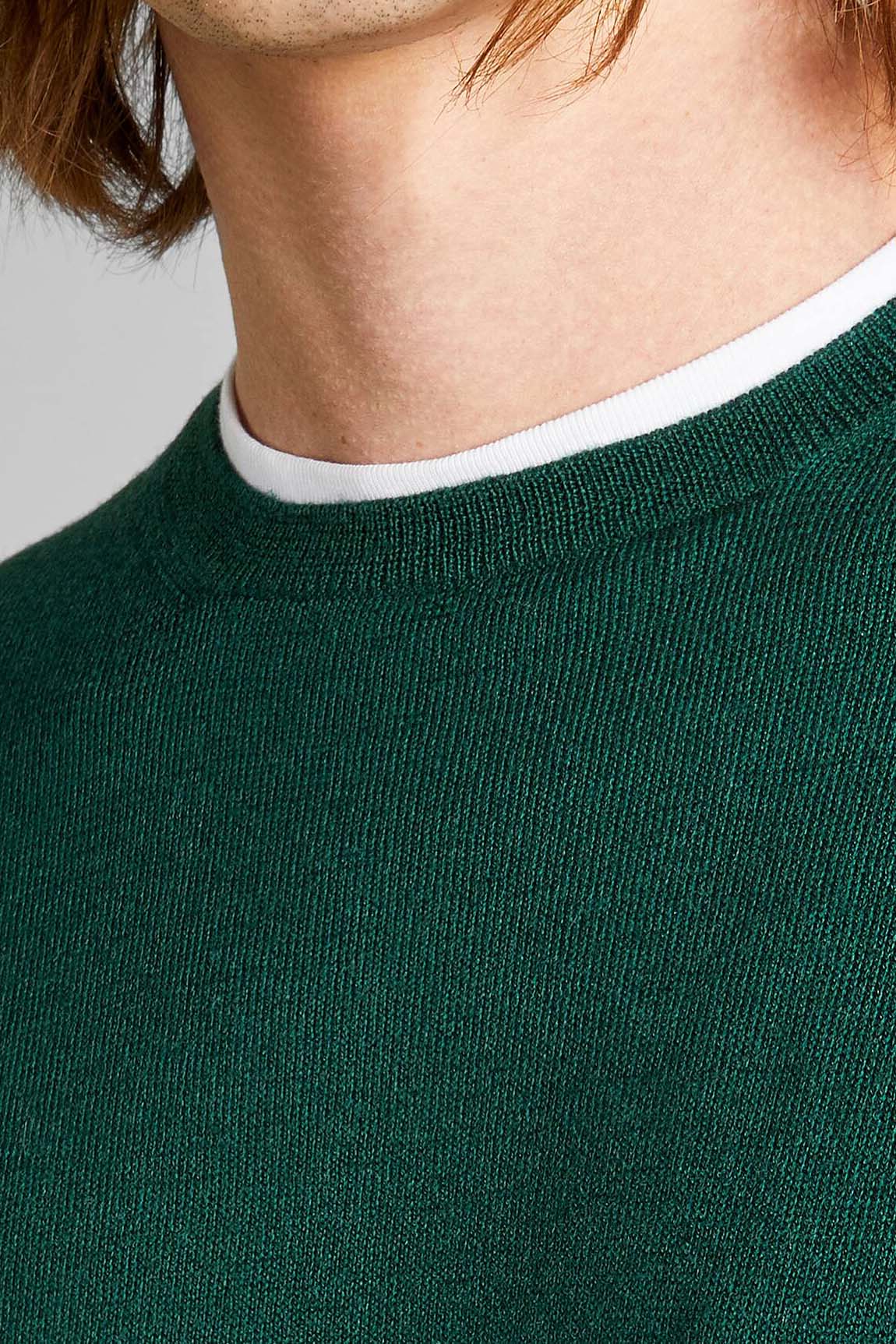  Fay Crewneck Pullover Green Uomo - 3