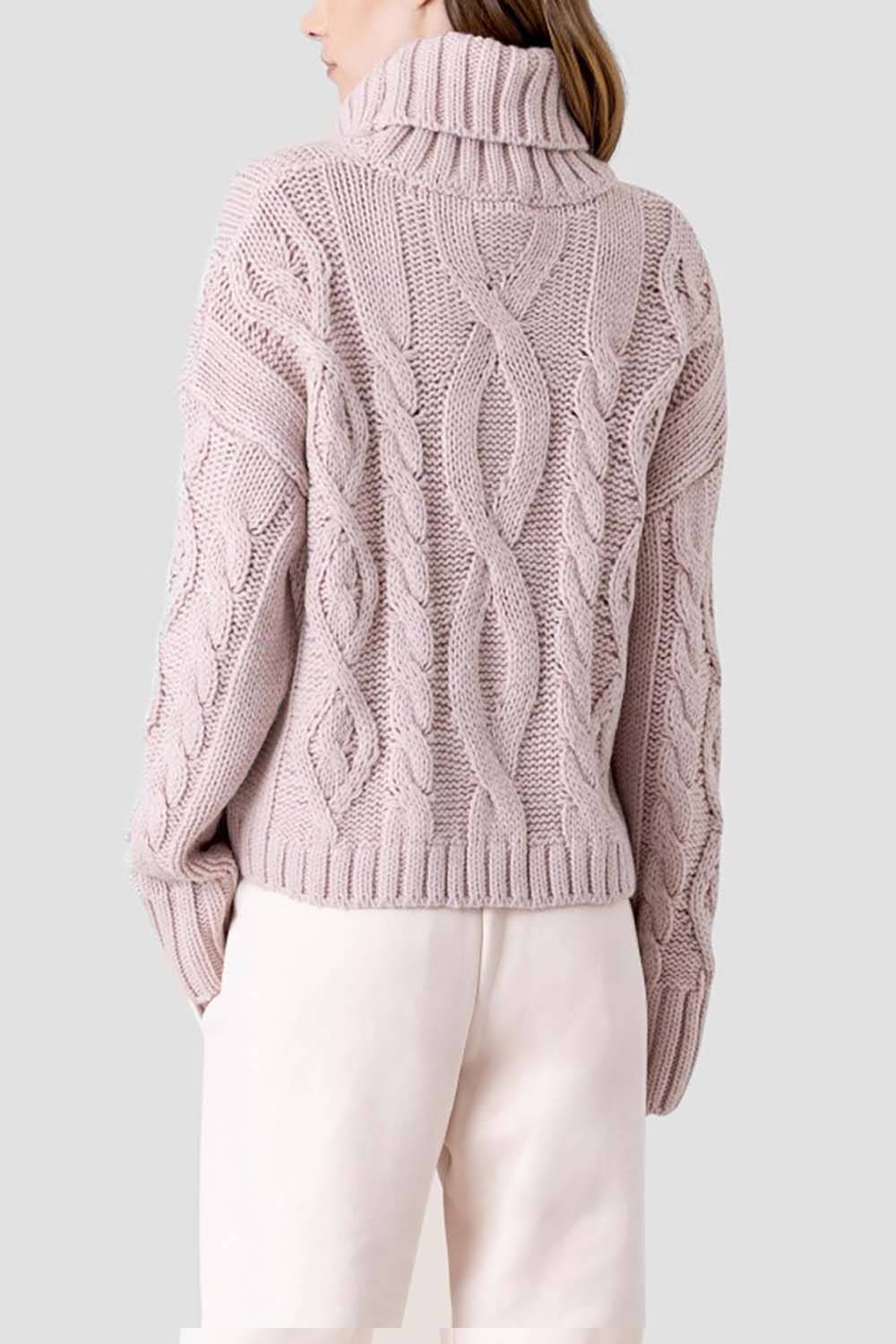  Hinnominate Short Sweater Rosa Nude Woman - 2