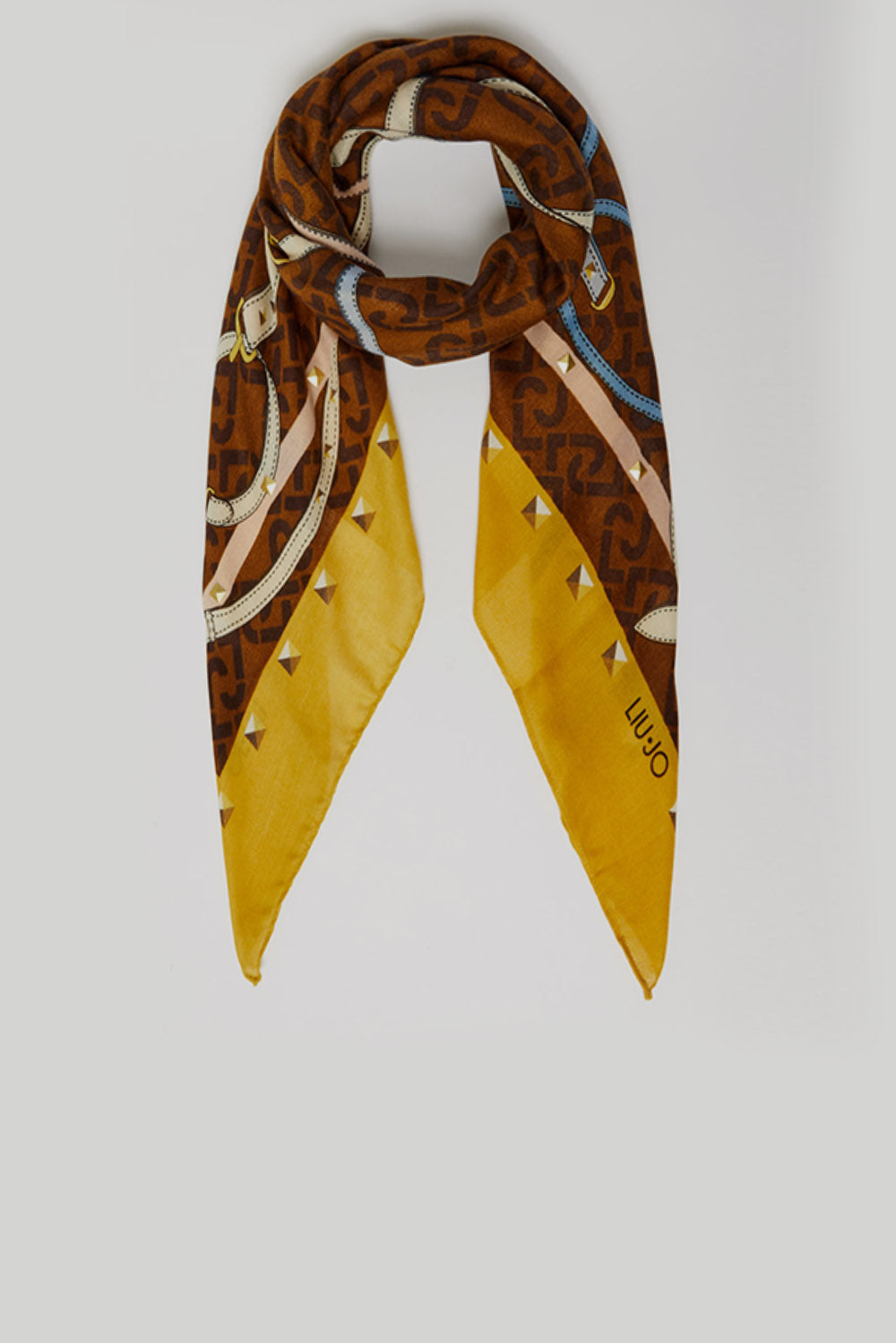  Liu Jo Scarf With Print Yellow Woman - 1