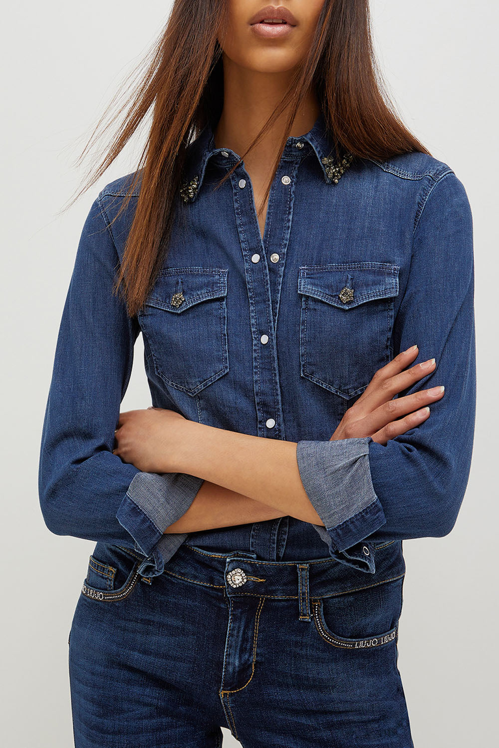  Liu Jo Denim Shirt 77917 Woman - 1