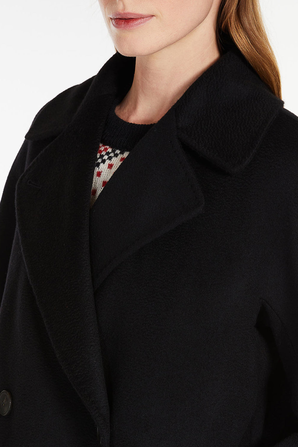  Max Mara Wool Coat Black Woman - 3