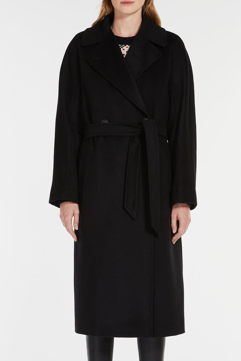  Max Mara Wool Coat Black Woman - 1