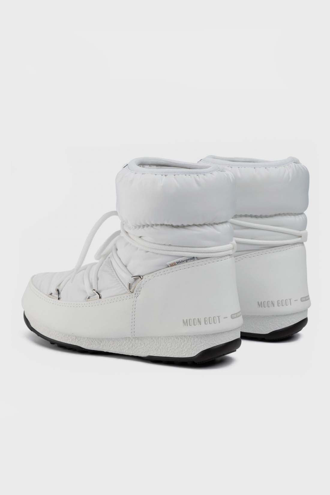  Moon Boot Low Nylon Ankle Boots White Woman - 2