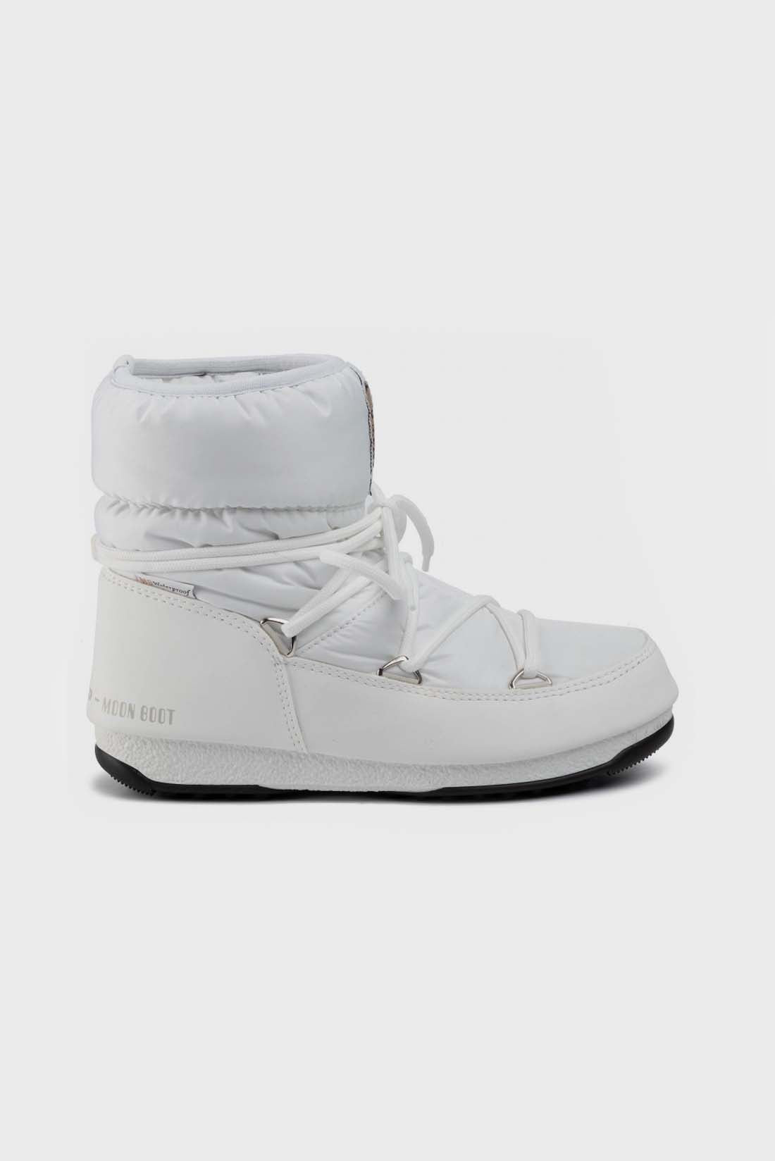  Moon Boot Low Nylon Ankle Boots White Woman - 1