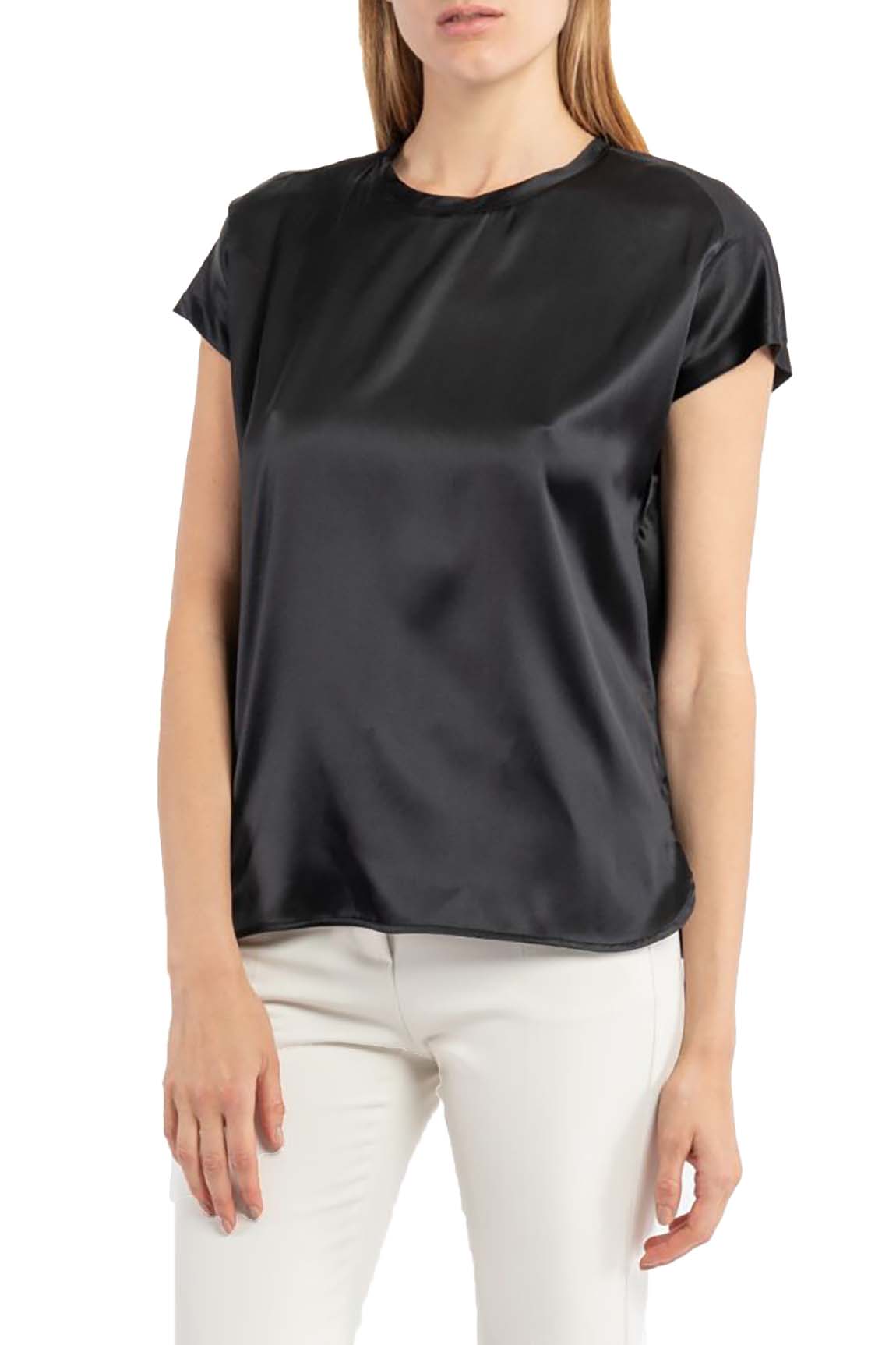  Pinko Silk Blouse Black Woman - 2