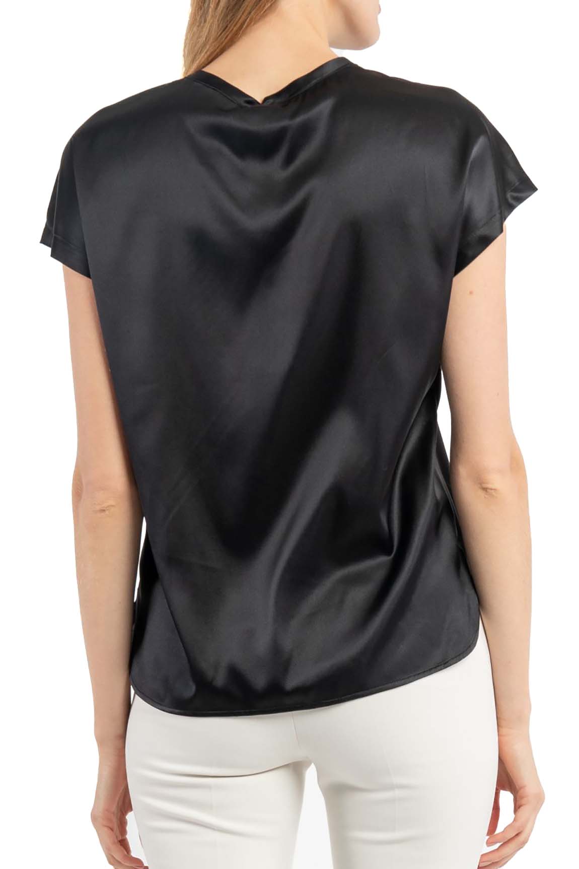  Pinko Silk Blouse Black Woman - 3