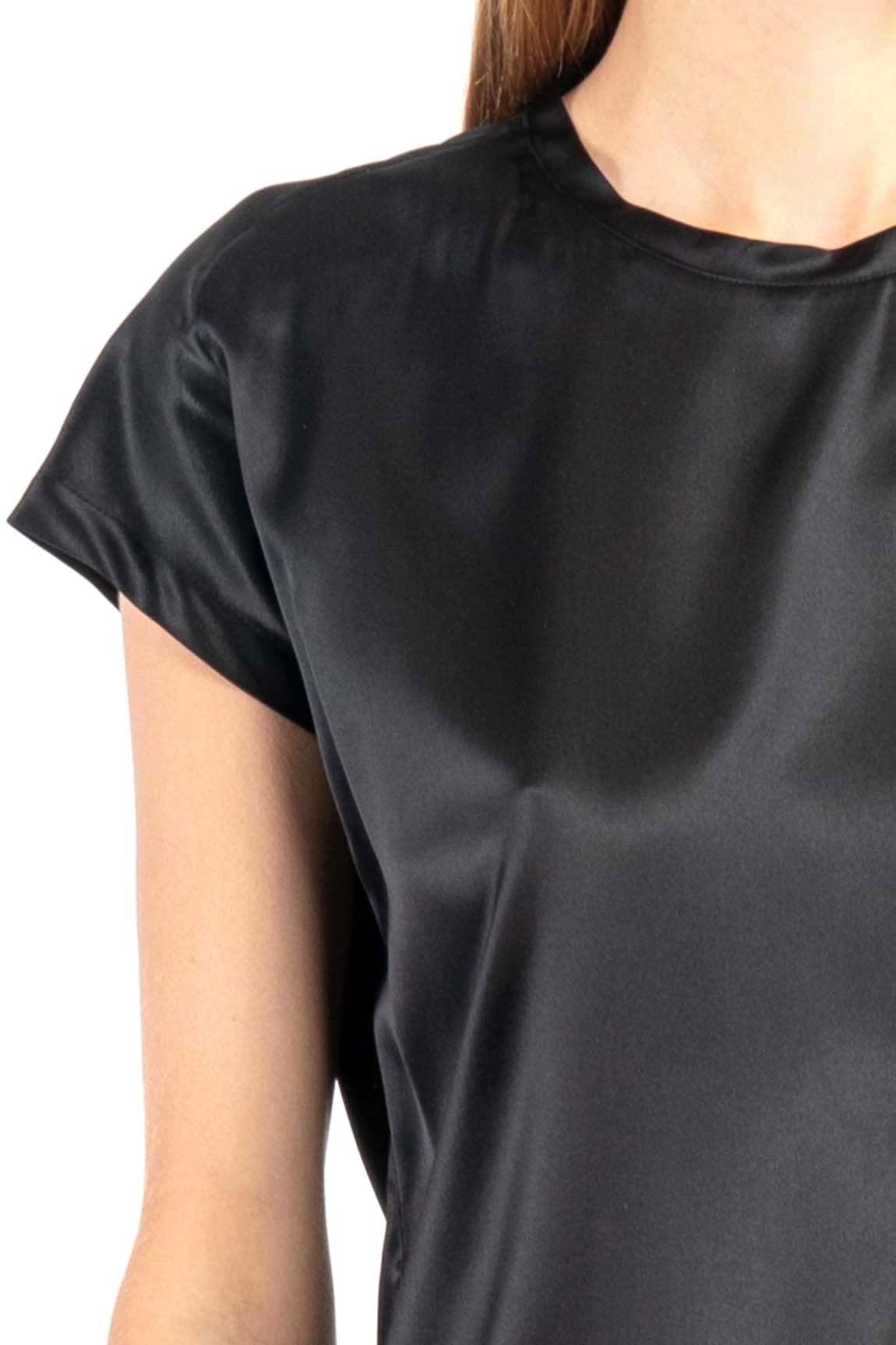  Pinko Silk Blouse Black Woman - 4