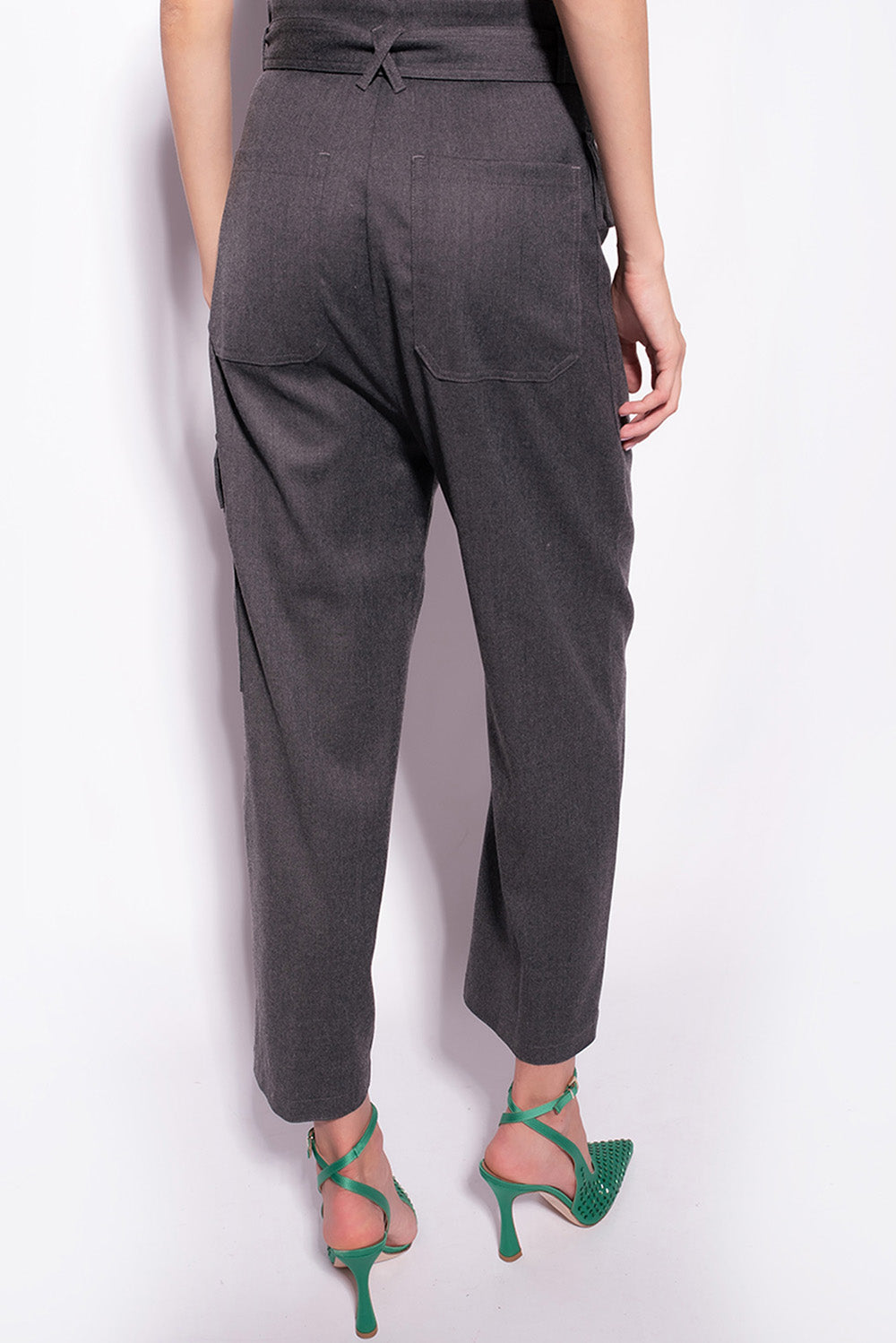  Pinko Cargo Pants Grey Woman - 3