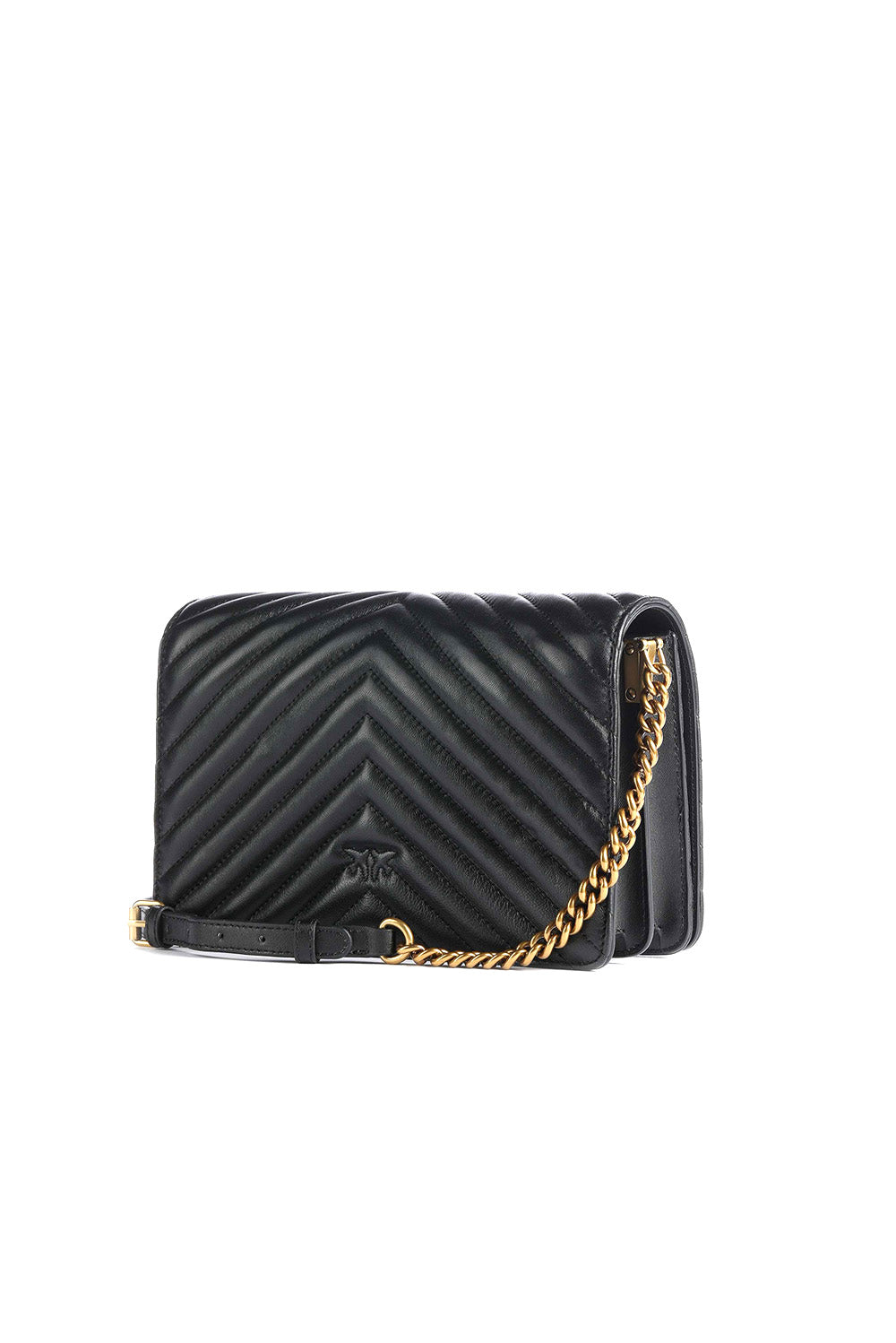  Pinko Mini Love Bag Chevron Black Woman - 2