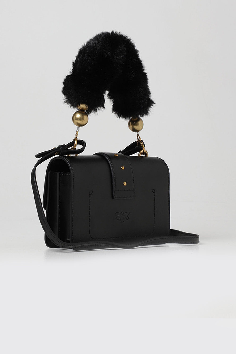  Pinko Mini Love Bag Fur Black Woman - 2