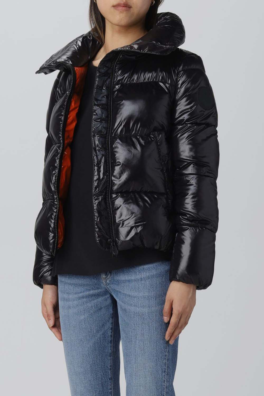  Save The Duck Isla Quilted Down Jacket Black Woman - 3