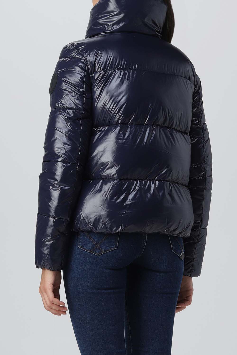  Save The Duck Isla Quilted Down Jacket Navy Woman - 2