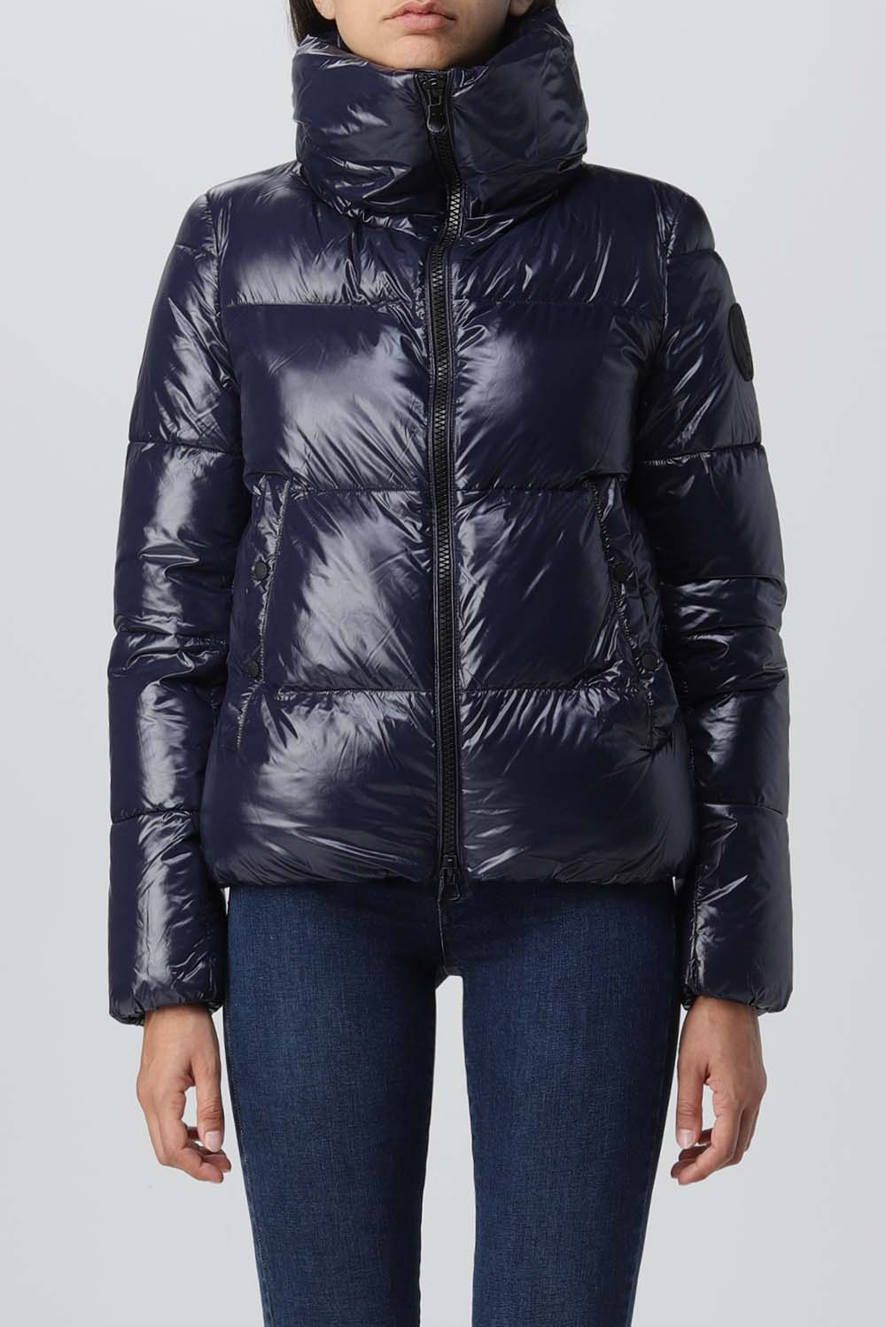  Save The Duck Isla Quilted Down Jacket Navy Woman - 1