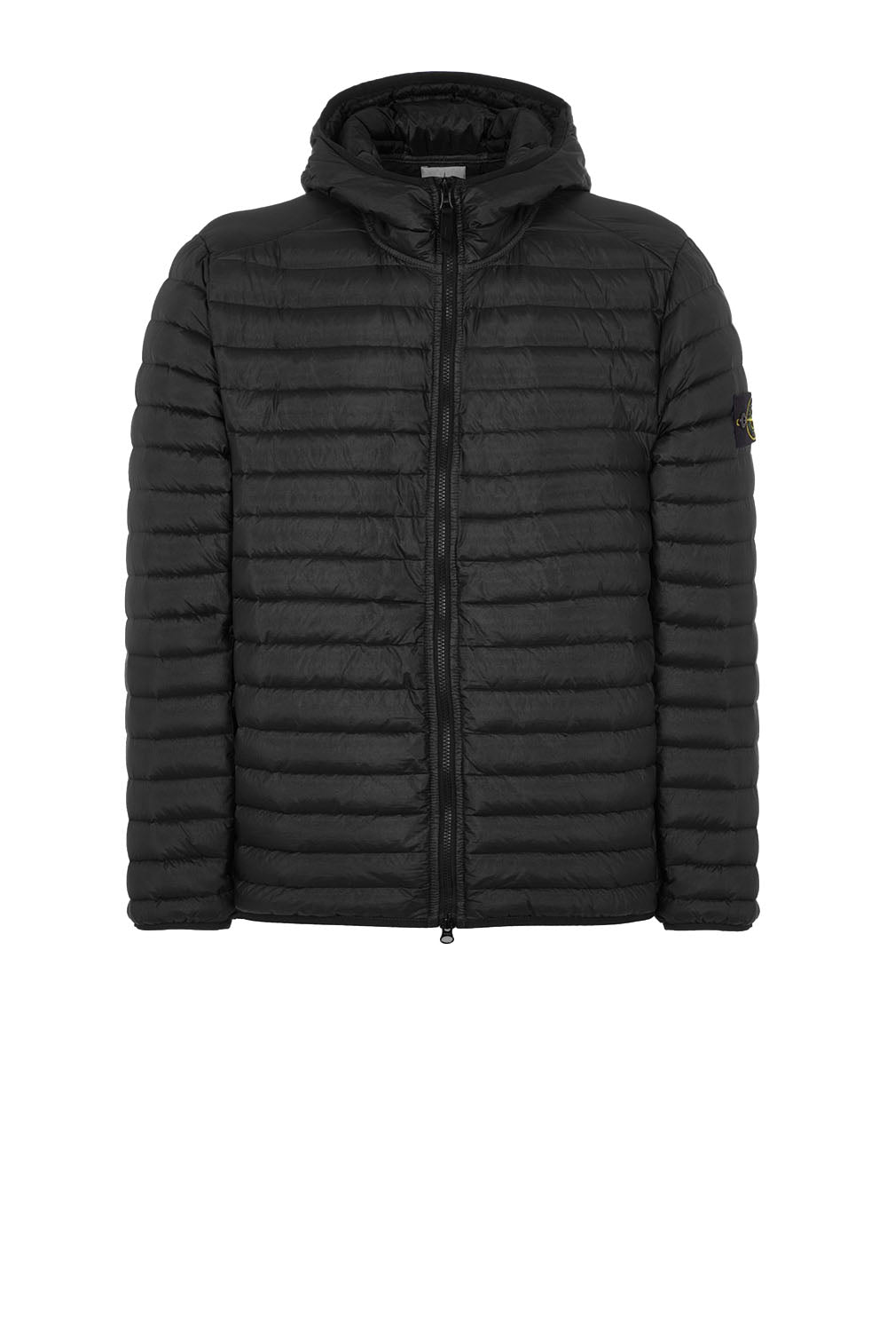  Stone Island Loom Woven Chambers Down Jacket Black Uomo - 1