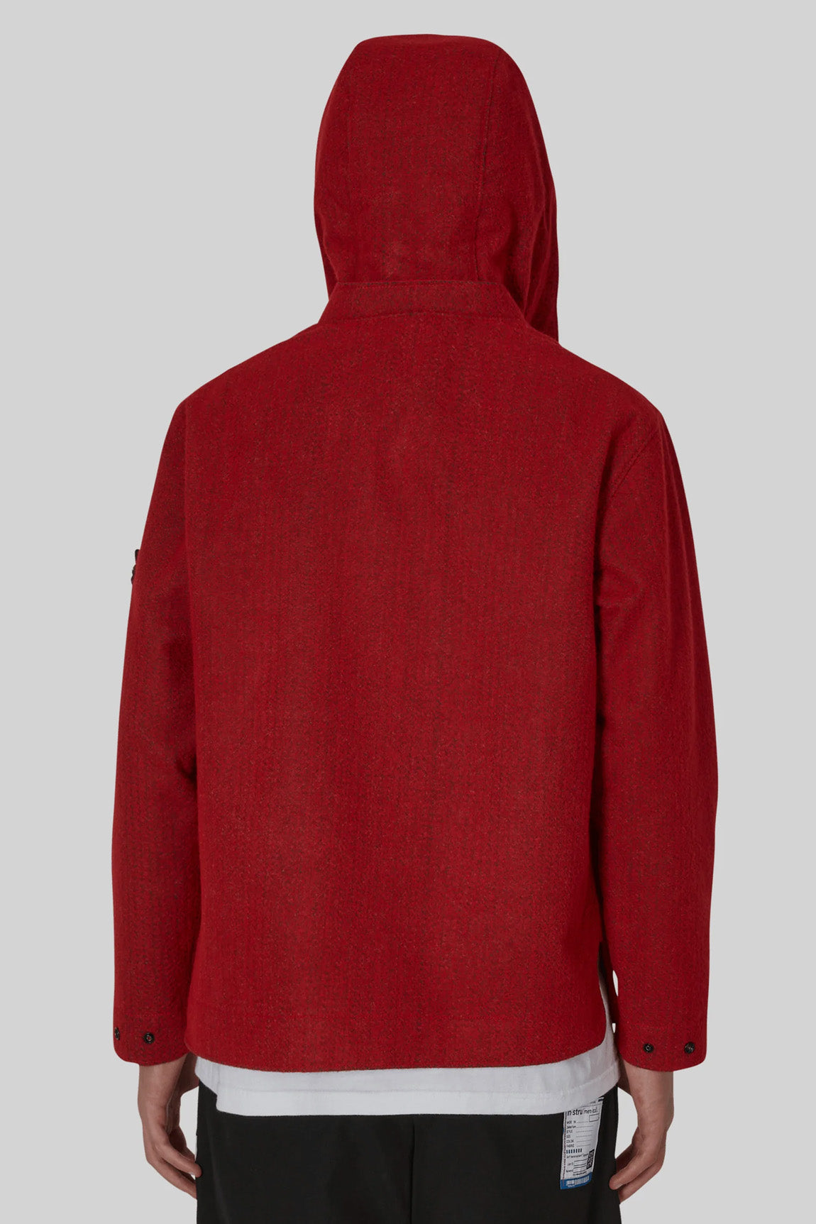  Stone Island Needle Punched Reflective Jacket Red Uomo - 3