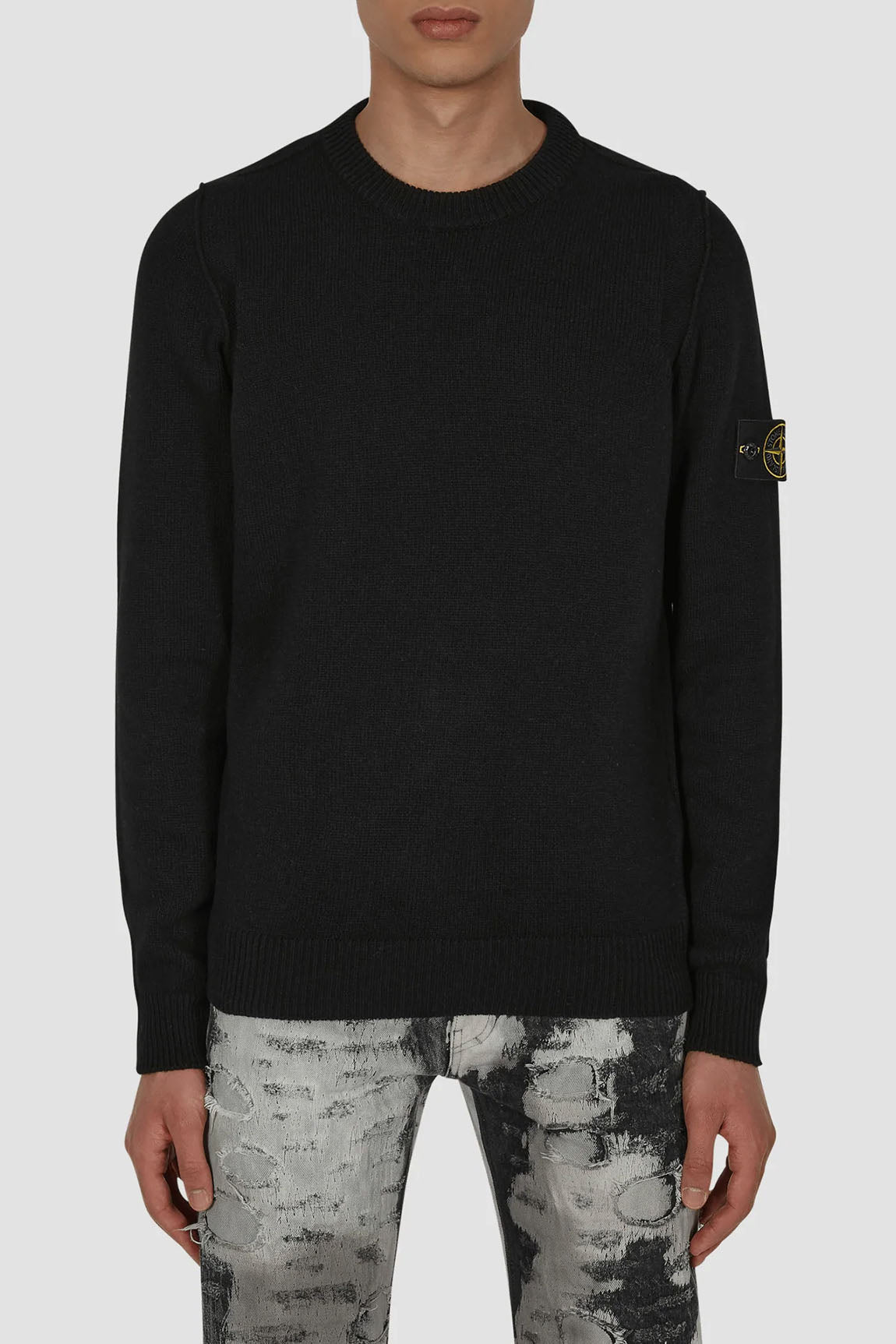  Stone Island Maglia Girocollo Black Uomo - 1