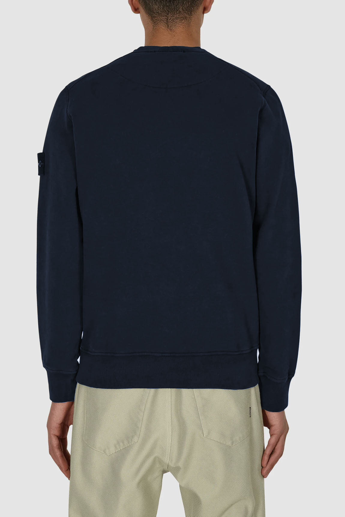  Stone Island Classic Crew Neck Sweatshirt Navy Uomo - 3