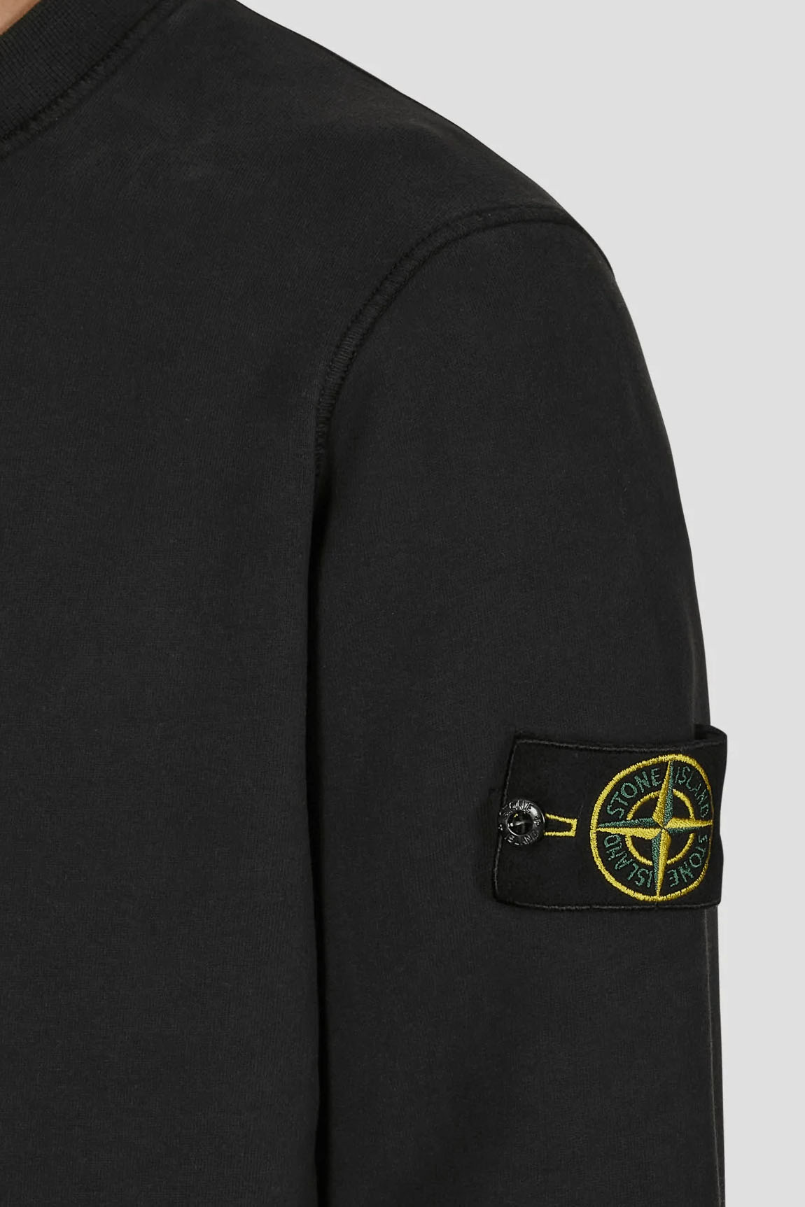  Stone Island Classic Crew Neck Sweatshirt Black Uomo - 4