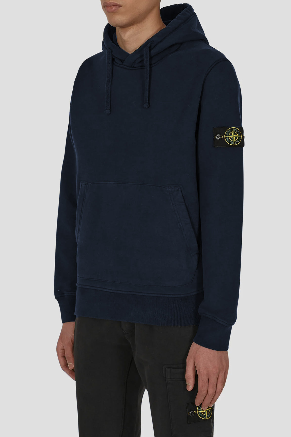  Stone Island Classic Hooded Sweatshirt Navy Uomo - 2