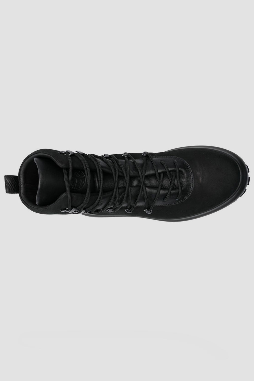  Stone Island Lace-up Amphibian Black Uomo - 3