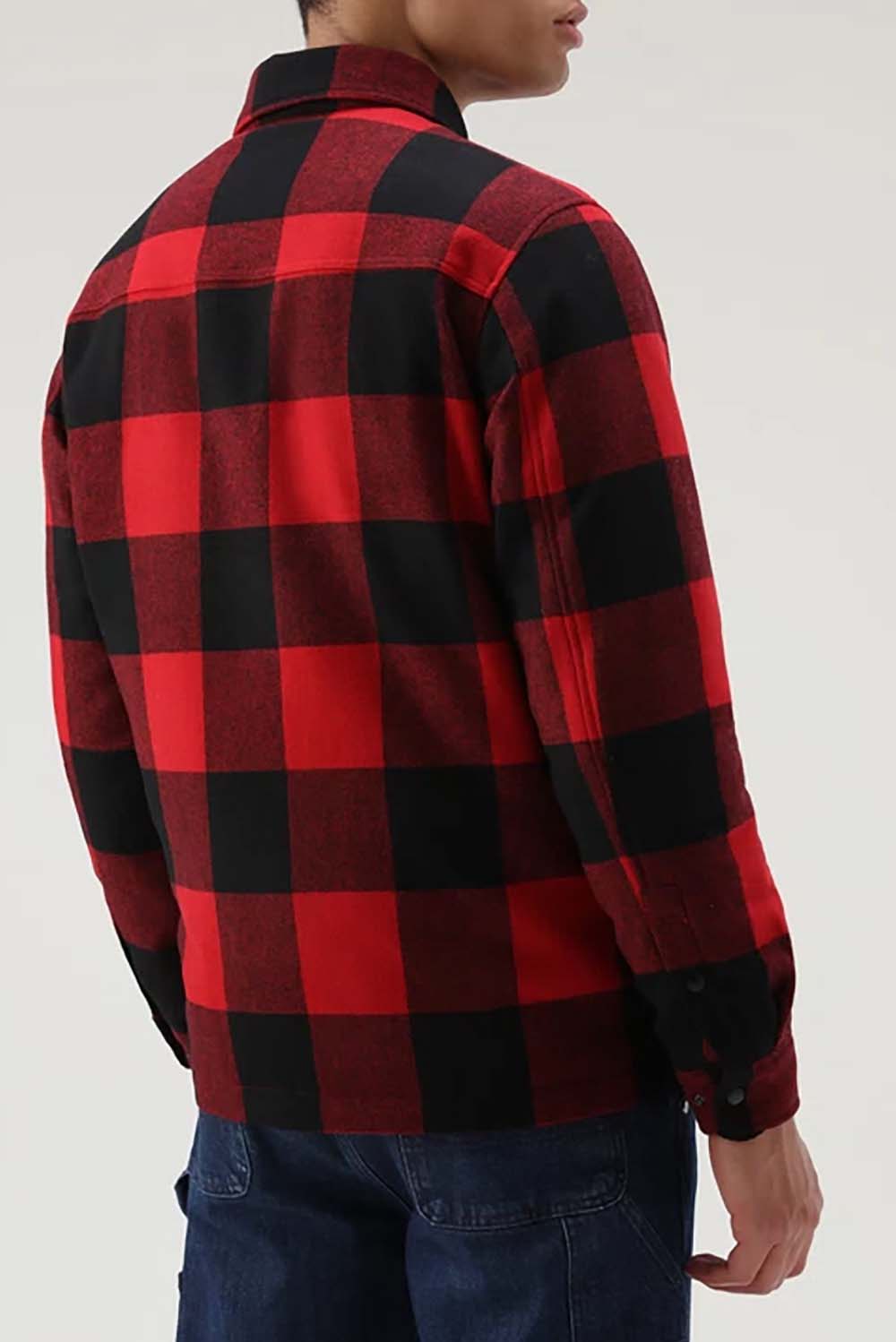  Woolrich Giacca A Camicia Trapuntata Red Buffalo Uomo - 2