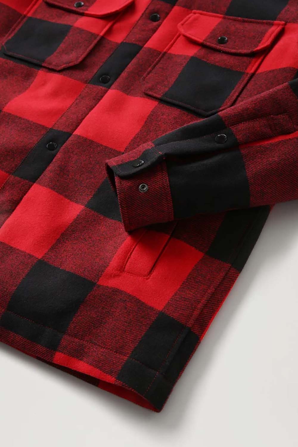  Woolrich Giacca A Camicia Trapuntata Red Buffalo Uomo - 3