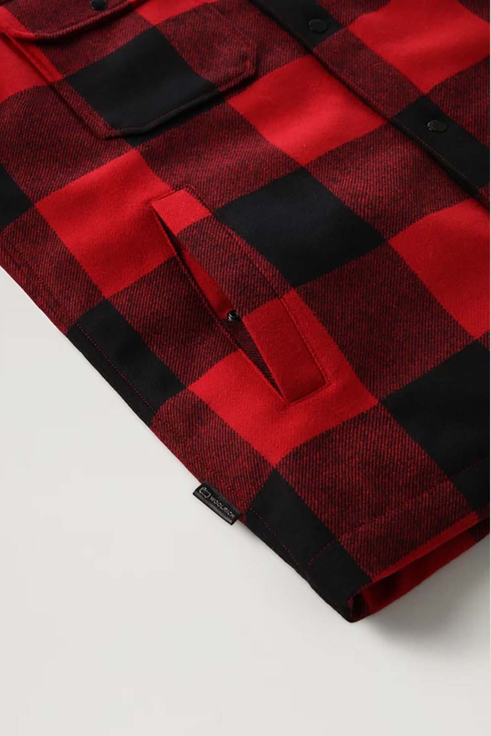  Woolrich Giacca A Camicia Trapuntata Red Buffalo Uomo - 4