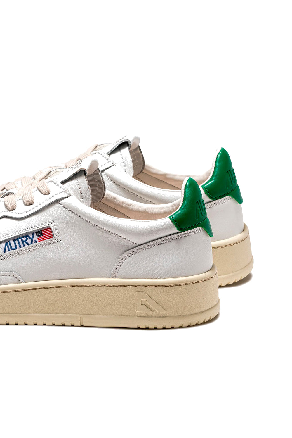  Autry Sneakers Medalist Low Wht-green Uomo - 3