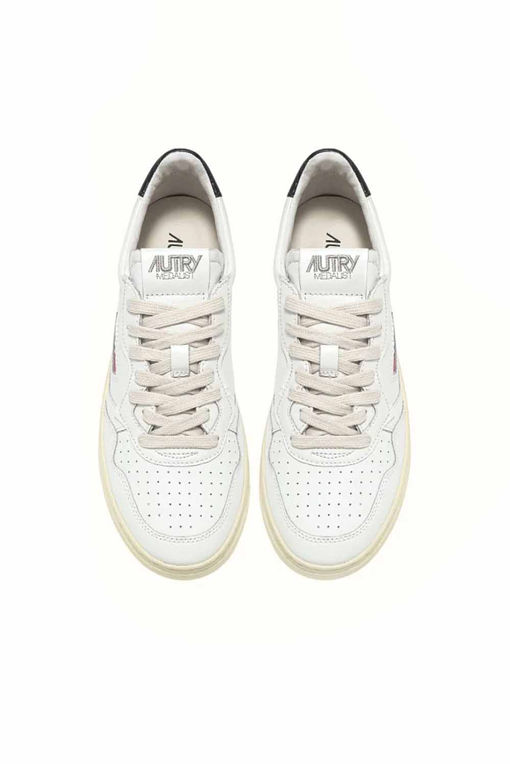  Autry Medalist Low Sneakers Wht-blk Woman - 3