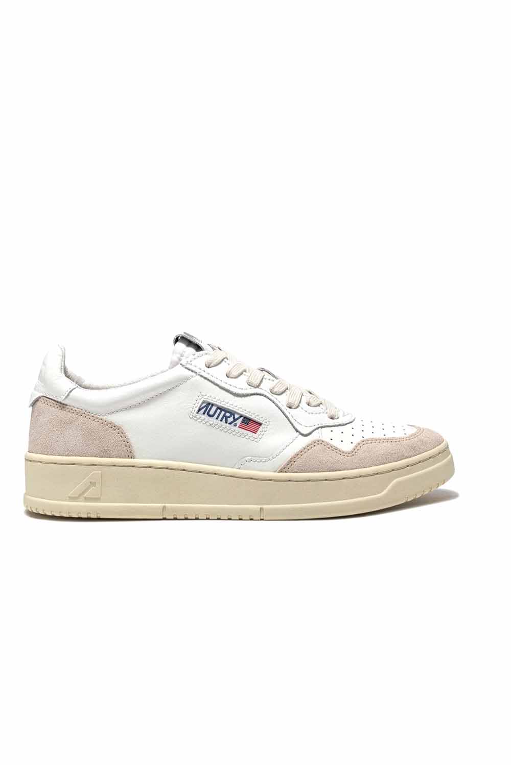  Autry Medalist Low Sneakers Suede-white Woman - 1