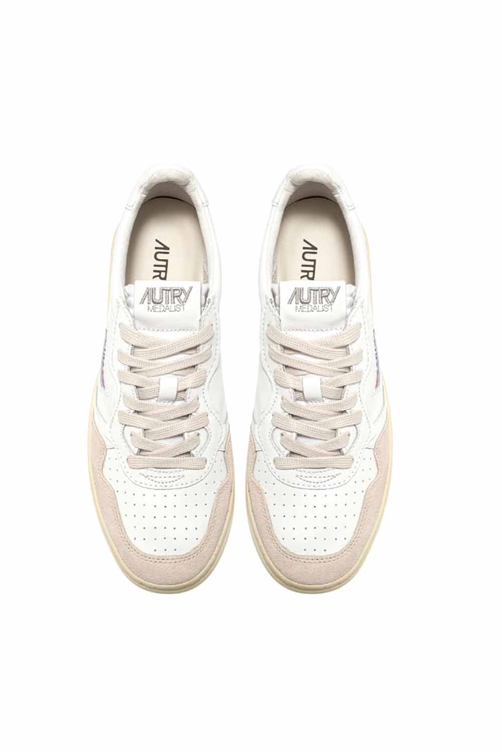  Autry Sneakers Medalist Low Suede-white Woman - 4