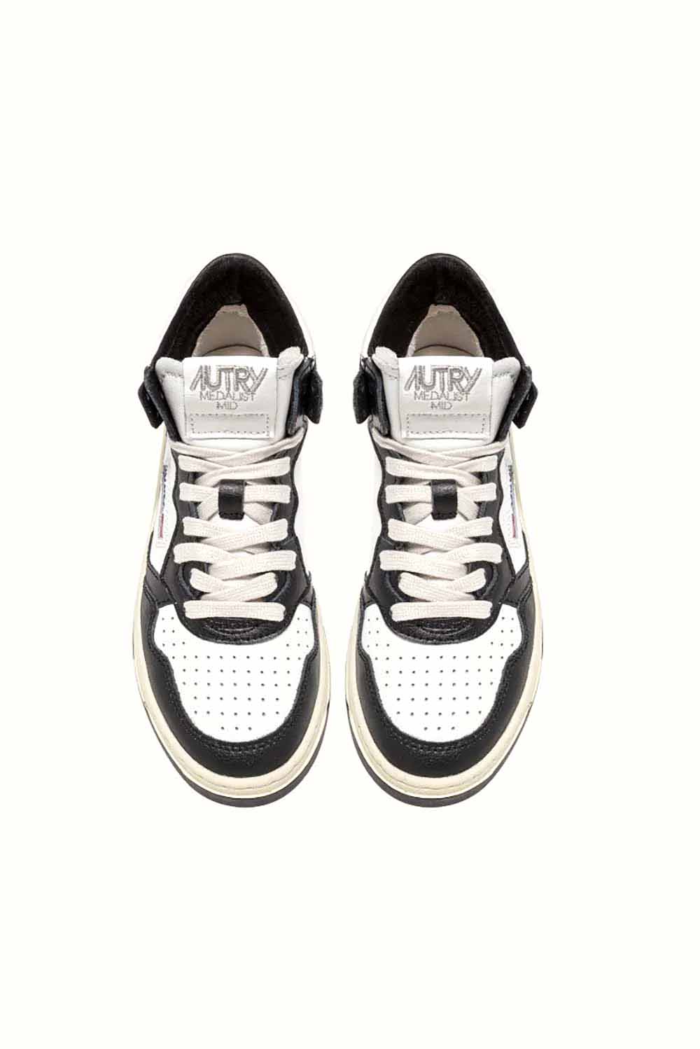  Autry Medalist High Sneakers Wht-black Woman - 4