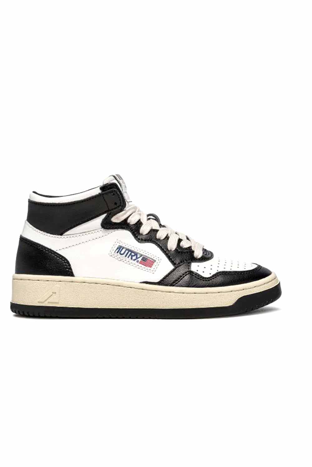  Autry Medalist High Sneakers Wht-black Woman - 1