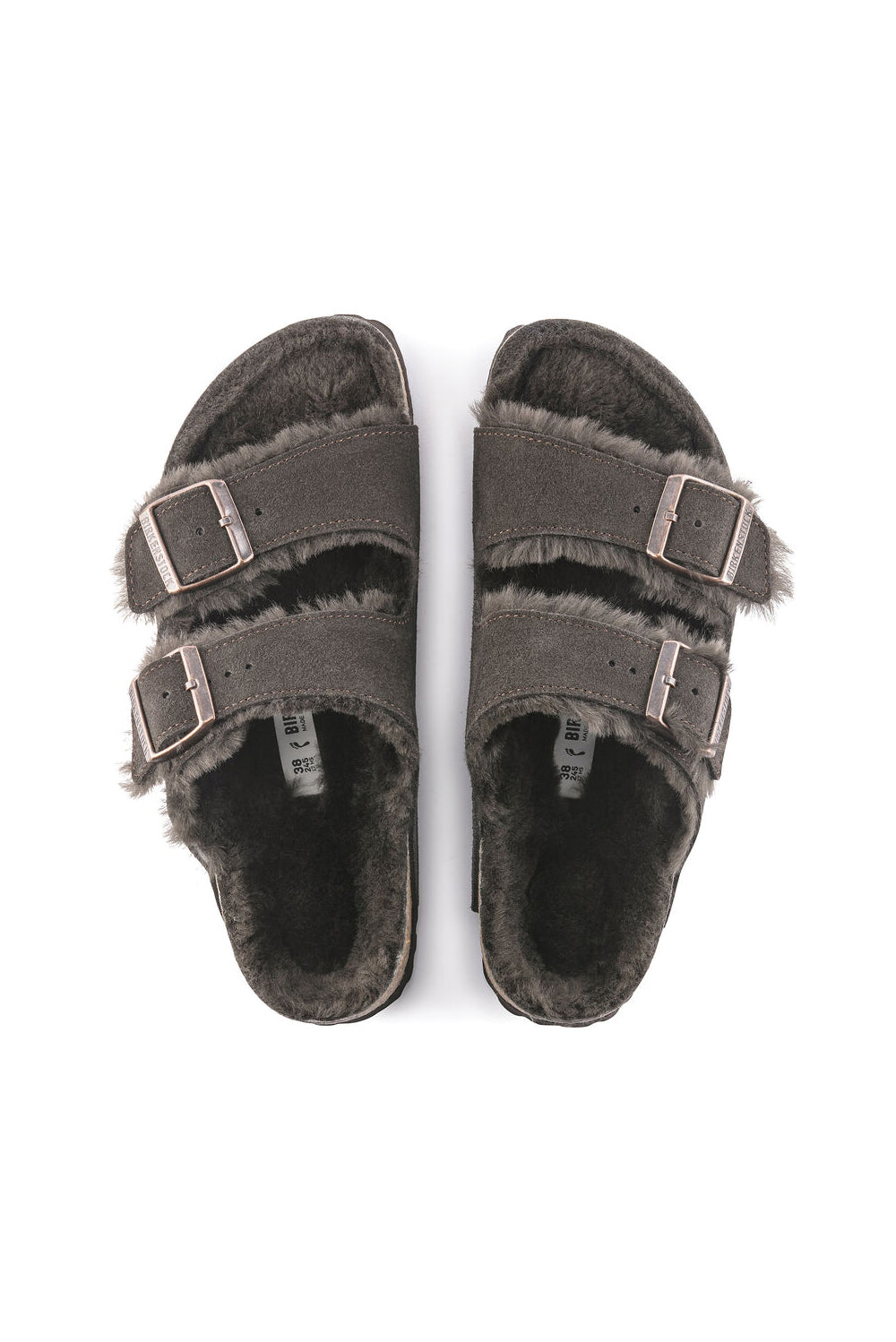  Birkenstock Arizona Fur Mocca Woman - 4