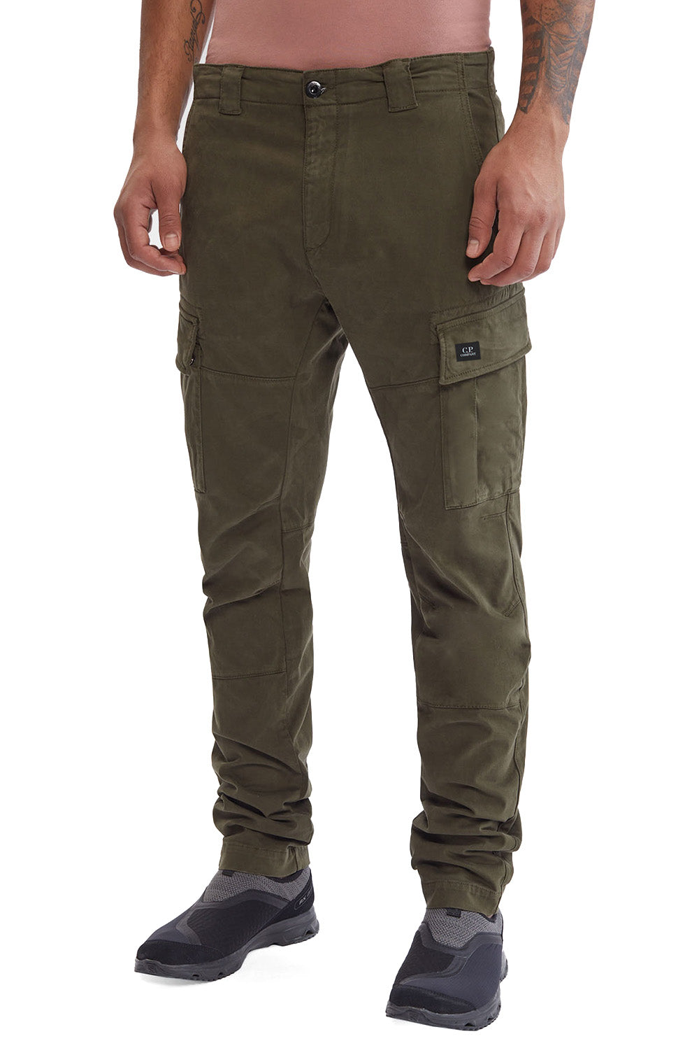  Cp Company Cargo Pants Ergonomic Fit Militare Uomo - 2