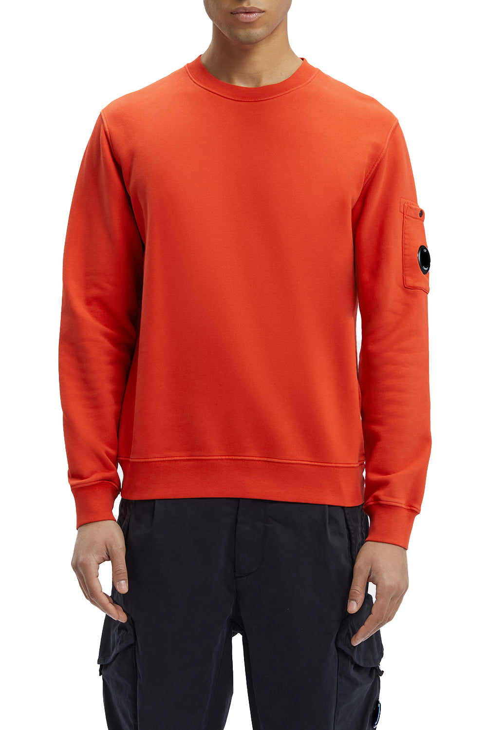  Cp Company Fleece Lens Sweatshirt Poinciana Uomo - 2