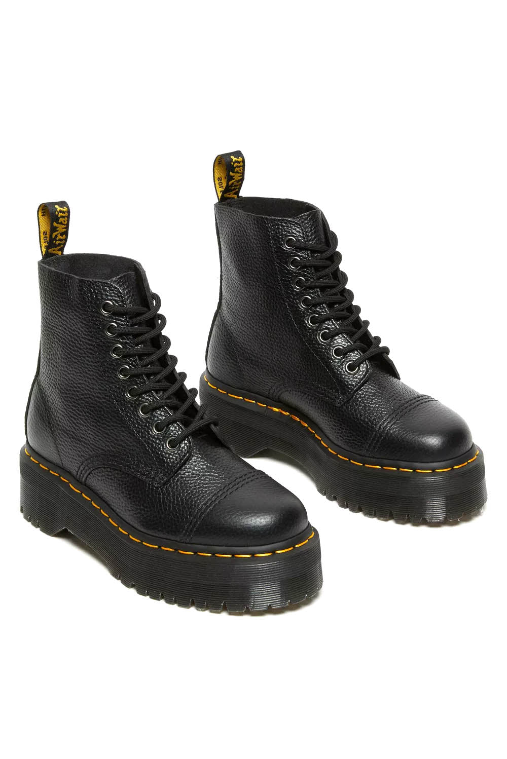  Dr. Martens Anfibio Platform Sinclair Black Milled Nappa Woman - 3