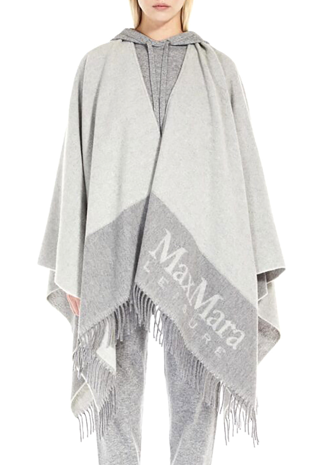  Max Mara Poncho Deodara Grigio Woman - 2