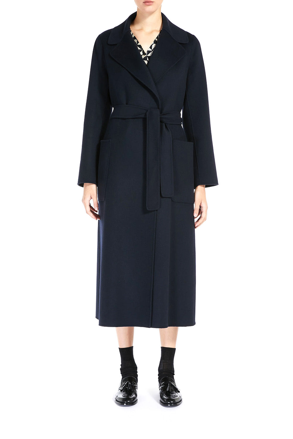  Max Mara Cappotto Paolore Navy Donna - 2