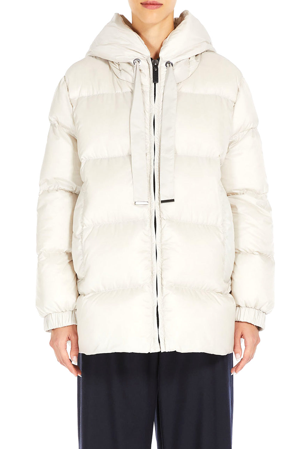  Max Mara Seia Quilted Down Jacket Ghiaccio Woman - 2