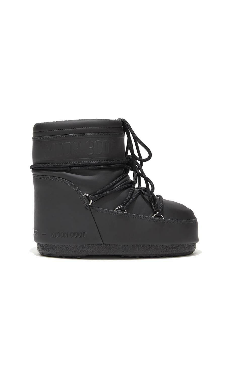  Moon Boot Icon Low Rubber Black Woman - 1
