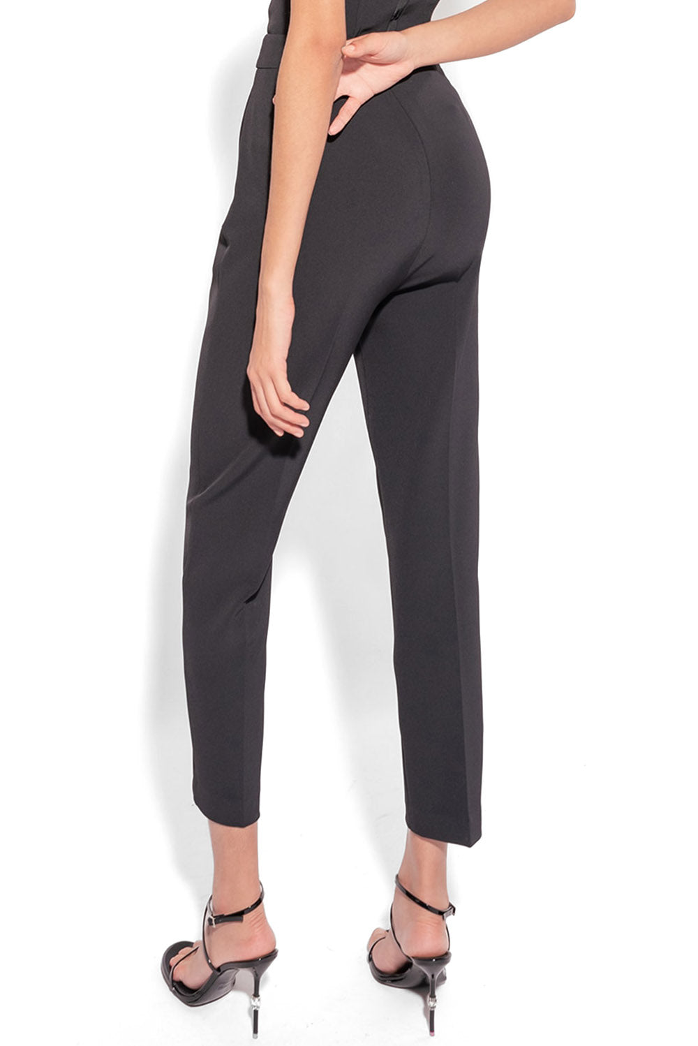  Pinko Pantaloni Slim Crepe Nero Woman - 3