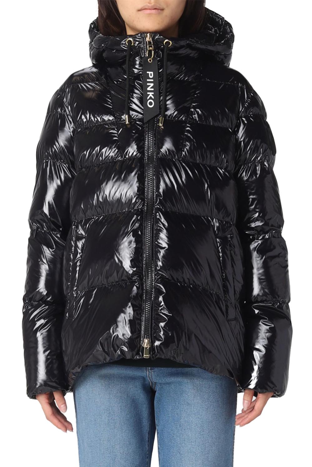  Pinko Eleodoro Down Jacket Black Woman - 2