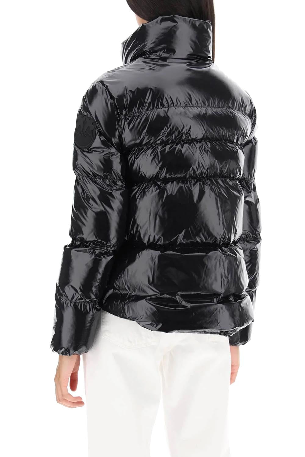  Pinko Mirco Down Jacket Black Woman - 3